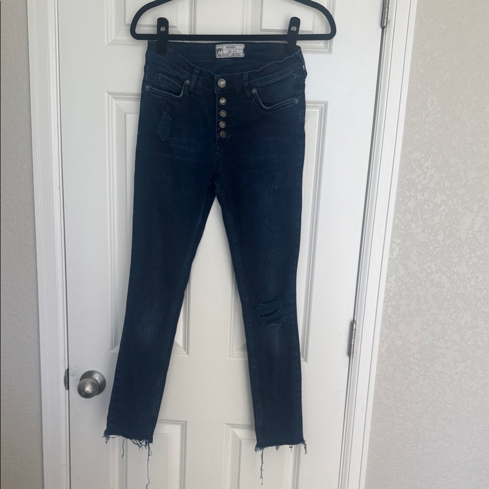 Free People Midnight Skinny Jeans
